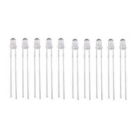 Robocombo 10 Adet 3 mm Şeffaf Beyaz Led