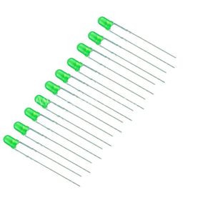 Robocombo 10 Adet 3 mm Yeşil Diyot Led