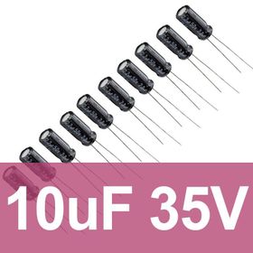 Robocombo 10uF 35V 10 Adet Elektrolitik Kondansatör