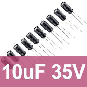 Robocombo 10uF 35V 10 Adet Elektrolitik Kondansatör