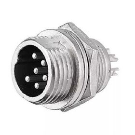 Robocombo 12 mm 6 Pin Erkek Mike Konnektör