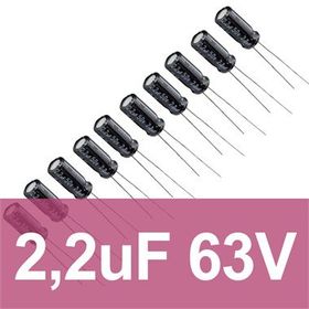 Robocombo 2.2uf 63V 10 Adet Elektrolitik Kondansatör