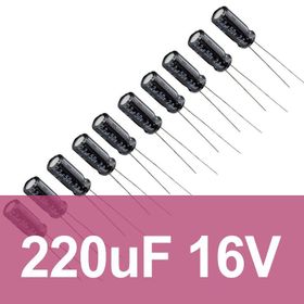 Robocombo 220uf 16V 10 Adet Elektrolitik Kondansatör