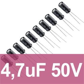 Robocombo 4.7uf 50V 10 Adet Elektrolitik Kondansatör