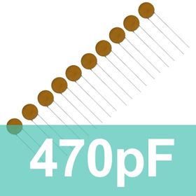 Robocombo 470pf 10 Adet Seramik Kondansatör