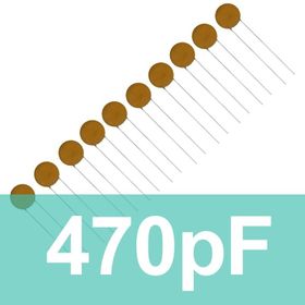 Robocombo 470pf 10 Adet Seramik Kondansatör