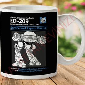 Robocop Ed209 Servis ve Onarım Kılavuzu Baskılı Kupa