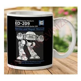 Robocop Ed209 Servis ve Onarım Kılavuzu Baskılı Kupa
