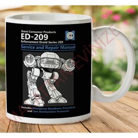 Robocop Ed209 Servis ve Onarım Kılavuzu Baskılı Kupa
