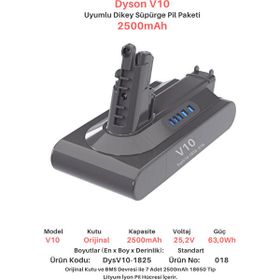 Robogil Dyson V10 2500 mah Uyumlu 25.2 V Dikey Süpürge Bataryası