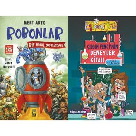 Robonlar 2 Bir Hayal Operasyonu ve Çılgın Fencinin Deneyler Kitabı-Pratik Sıvı Deneyleri - Mert Arık