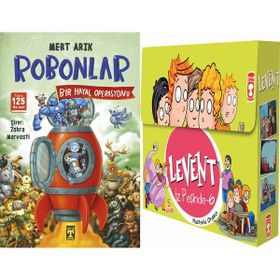 Robonlar 2 Bir Hayal Operasyonu ve Levent İz Peşinde 6 Set - 5 Kitap - Mert Arık