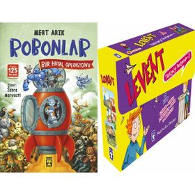 Robonlar 2 Bir Hayal Operasyonu ve Levent Türkiye'yi Geziyorum 2 Set - 5 Kitap - Mert Arık