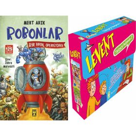 Robonlar 2 Bir Hayal Operasyonu ve Levent Türkiye'yi Geziyorum 7 Set - 5 Kitap - Mert Arık