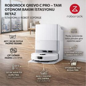 Roborock Qrevo C Pro Akıllı Robot Süpürge