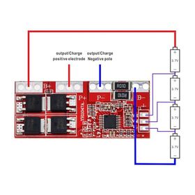 Robot Diyarı 4S 30A 14.8V Lityum 18650 BMS Batarya Pil Şarj Koruma Devresi