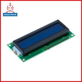 Robot Diyarı Mavi Üzerine Beyaz 2x16 LCD Ekran