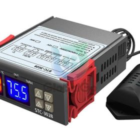 Robot Diyarı STC-3028 220V Isı ve Nem Termostatı Çift Ekran