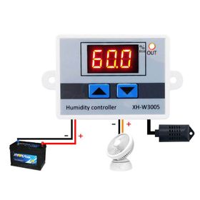 Robot Diyarı XH-W3005 12V 120W Dijital Nem Kontrol Cihazı Termostat