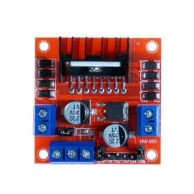 Robotistan L298N Kırmızı Voltaj Regulatörlü Çift Motor Sürücü Kartı