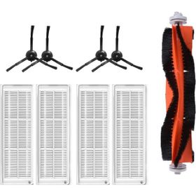 Robotyedek Xiaomi Mop 2 Pro Siyah Uyumlu 9 Parça Set Yedek Mopsuz Fırça Hepa Filtre