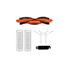 Robotyedek Xiaomi Mop Pro Styj02ym Beyaz Uyumlu 6 Parça Set Yedek Mopsuz Fırça Hepa Filtre