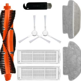 Robotyedek Xiaomi Mop Pro Styj02ym Beyaz Uyumlu 8 Parça Set Yedek Fırça Hepa Filtre Mop