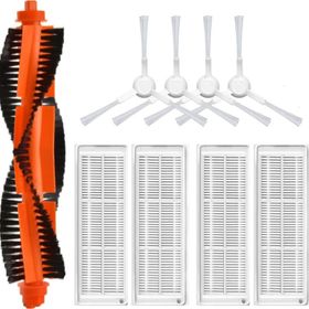 Robotyedek Xiaomi Mop Pro Styj02ym Beyaz Uyumlu 9 Parça Set Yedek Mopsuz Fırça Hepa Filtre Mop