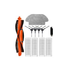 Robotyedek Xiaomi Mop Pro Styj02ym Siyah Uyumlu 11 Parça Set Yedek Fırça Hepa Filtre Mop