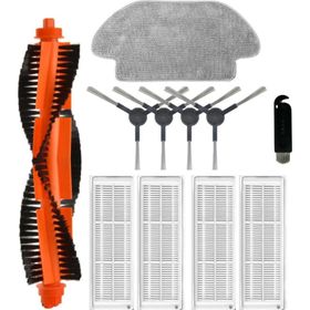Robotyedek Xiaomi Mop Pro Styj02ym Siyah Uyumlu 11 Parça Set Yedek Fırça Hepa Filtre Mop