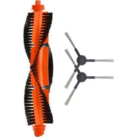 Robotyedek Xiaomi Mop Pro Styj02ym Siyah Uyumlu 3 Parça Set Yedek Ana Fırça ve Yan Fırça