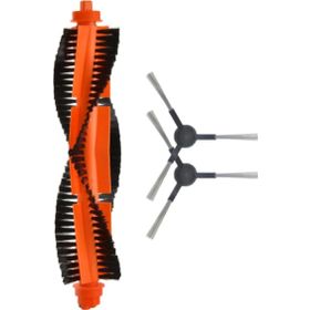 Robotyedek Xiaomi Mop Pro Styj02ym Siyah Uyumlu 3 Parça Set Yedek Ana Fırça ve Yan Fırça