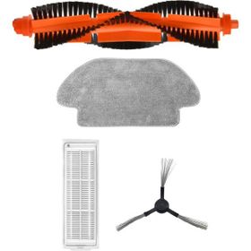 Robotyedek Xiaomi Mop Pro Styj02ym Siyah Uyumlu 4 Parça Set Yedek Fırça Filtre Mop