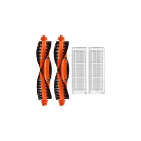 Robotyedek Xiaomi Mop Pro Styj02ym Siyah Uyumlu 4 Parça Yedek Ana Fırça ve Hepa Filtre