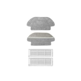 Robotyedek Xiaomi Mop Pro Styj02ym Siyah Uyumlu 4 Parça Yedek Mop ve Hepa Filtre