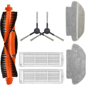 Robotyedek Xiaomi Mop Pro Styj02ym Siyah Uyumlu 7 Parça Set Yedek Fırça Hepa Filtre Mop