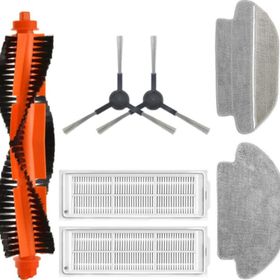 Robotyedek Xiaomi Mop Pro Styj02ym Siyah Uyumlu 7 Parça Set Yedek Fırça Hepa Filtre Mop