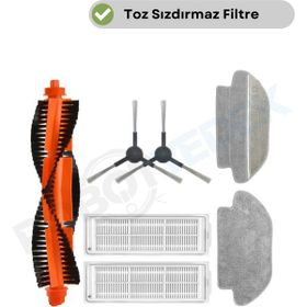 Robotyedek Xiaomi Mop Pro Styj02ym Siyah Uyumlu 7 Parça Set Yedek Fırça Hepa Filtre Mop