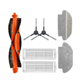 Robotyedek Xiaomi Mop Pro Styj02ym Siyah Uyumlu 8 Parça Set Yedek Fırça Hepa Filtre Mop