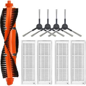 Robotyedek Xiaomi Mop Pro Styj02ym Siyah Uyumlu 9 Parça Set Yedek Mopsuz Fırça Hepa Filtre Mop