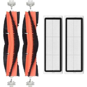 Robotyedek Xiaomi Vacuum Mop 2 Ultra Uyumlu 4 Parça Yedek Ana Fırça ve Hepa Filtre