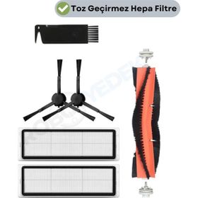 Robotyedek Xiaomi Vacuum Mop 2 Ultra Uyumlu 6 Parça Yedek Mopsuz Fırça Filtre