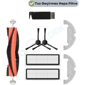 Robotyedek Xiaomi Vacuum Mop 2 Ultra Uyumlu 8 Parça Yedek Fırça Filtre Mop