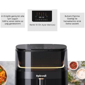 Robx Robwell RXO5 5 lt Siyah Airfryer