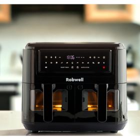 Robx Robwell SE12 2in1 4.5+4.5 9 lt Siyah Airfryer