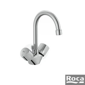 Roca A5A368EC00 Brava Sifon Kumandalı Kuğu Krom Lavabo Bataryası