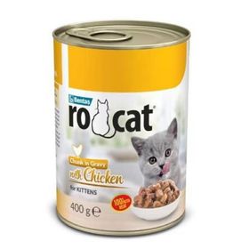 Rocat 3x400 gr Tavuklu Yetişkin Konserve Kedi Maması