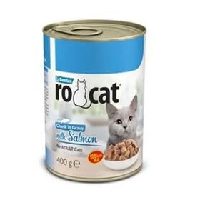 Rocat 400 gr Somonlu Yetişkin Parça Etli Kedi Konservesi
