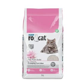 Rocat 5 lt Topaklanan Bebek Pudrası Kokulu Kedi Kumu