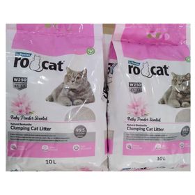 Rocat Bebek Pudrası Kokulu 2x10 lt Kedi Kumu